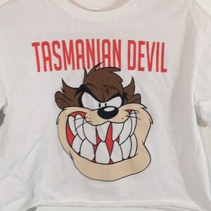 Looney Tunes Tasmanian Devil White Graphic Tee